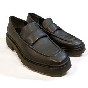 Vince black loafers